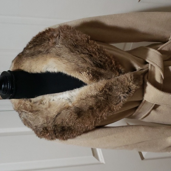🎀 Vintage 70s Tan Wool Country Pacer Coat - Picture 2 of 9